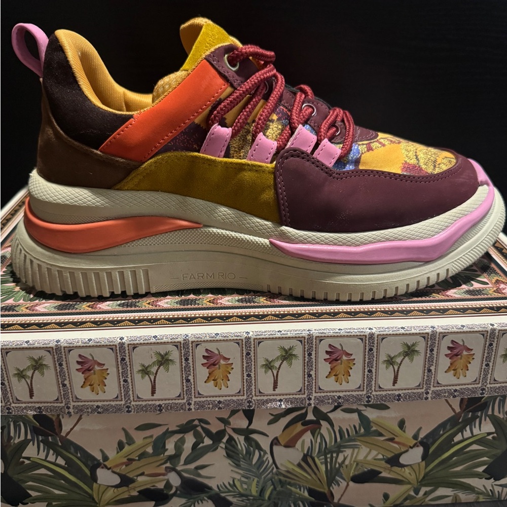 FARM RIO Colorful Tropical Vibe Sneaker Multicolor Size 7 (US) - Picture 7 of 11